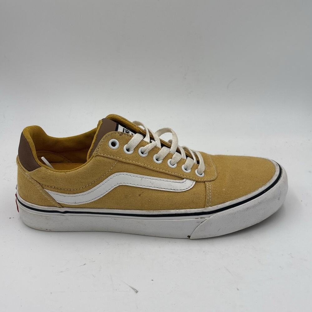 Vans Ward Deluxe Men’s Size 9 Mustard Yellow Canvas Low Top Skate Sneakers